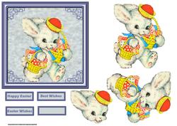 Easter Eggs for You Card with Decoupage