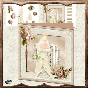 Bride Arrives 8x8 Card Mini Kit