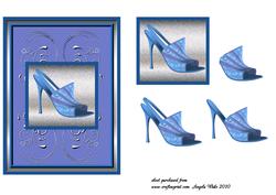 Lilac and Blue Fashion Shoe