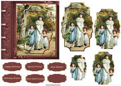 A Walk in the Park Card Front with Shaped Layers
