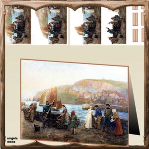 Busy Evening on the Quay Easy Cut Decoupage