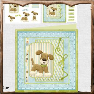 Regi Wagtail 8x8 Card and Decoupage Mini Kit