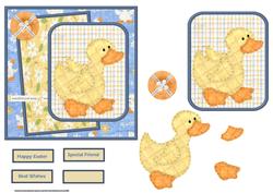 Everything is Ducky Card with Decoupage
