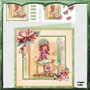 Girl with Attitude 8x8 Card Mini Kit