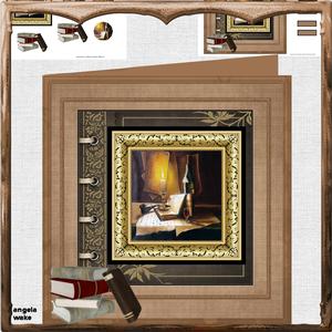 Evening Reading 8x8 Card Mini Kit