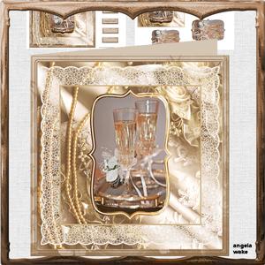 Anniversary Wishes 8x8 Card and Pyramid Mini Kit