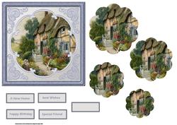 Country Cottage Card with Petal Stackers