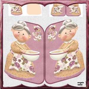 Gran is Baking, Shaped Card Mini Kit
