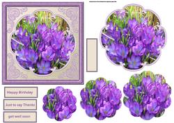 Spring Crocus Card with a Petal Stacker