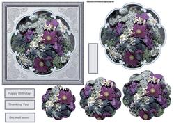 Variety of Flowers Card with Petal Stacker
