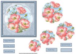 Poppy Petal Card with Stackers