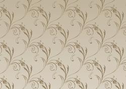 Taupe Art Deco Scroll Background Paper