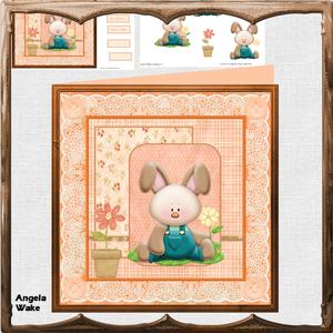 Summer Rabbit 8x8 Card Mini Kit