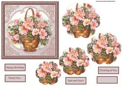 Basket of Roses Card with Petal Stackers