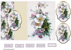 Poppy and Daisy Fold Back Card