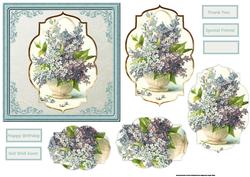 Basket of Blue For-get-me-nots