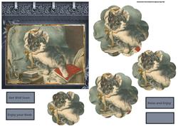 Poorly Cat Card with Petal Stackers