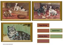 Cats and Dog Toppers with Sentiment Tags