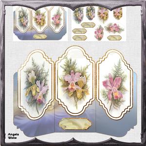 Iris Trifold Card with Pyramid Layer