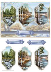 Scenic Panel Card with Toppers
