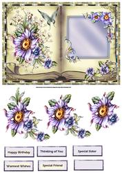Fancy Flower Book Style Topper