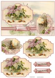 Vase of Lilacs Panel Card