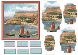 The Bay and Fishing Boats Card with Stackers