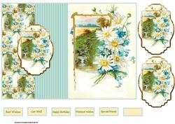 Stream Down the Hill Side Fold Back Card