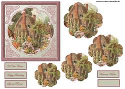 Country Cottage Card with Petal Stacker
