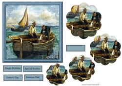 Fishermen Card with Petal Stackers