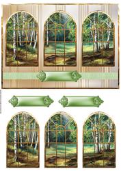The Woods, Window View Card with Toppers