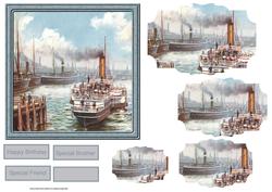 Belfast Harbour Card with Shaped Stackers