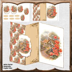 Dahlia Garden No Hole Fold Back Mini Kit