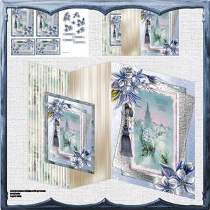 Vintage Christmas Cheer Fold Back Card