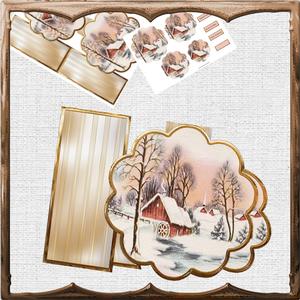 Vintage Christmas Petal Card Mini Kit