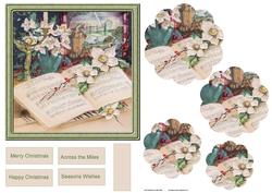 Christmas Carol and Christmas Rose Card