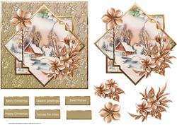The Water Mill Card with Topper and Decoupage