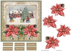 Carol Singers Around the Christmas Tree Card