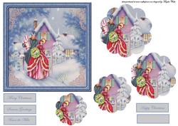 Christmas Visitors Card and Petal Stacker