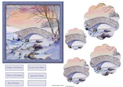Waterfall at Sunset Card with a Petal Stacker