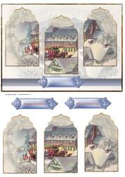 Coach and Horses Panel Card with Toppers