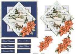 Riding to the Church Card with Decoupage