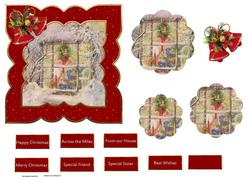 Christmas Window Petal Stacker Card