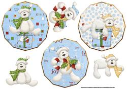 Christmas Bears Toppers and Decoupage