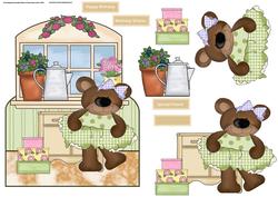 Teddy Spring Window Over the Top Card