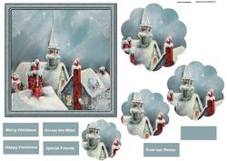 Over the Roof Tops Card with Petal Stacker