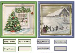 Vintage Christmas Toppers and Sentiment Tags