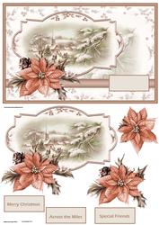 Vintage Christmas Magic, Card with Decoupage
