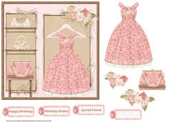 High Street Fashion Card with Decoupage