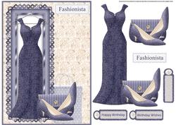 Dress for a Special Occasion Card with Decoupage